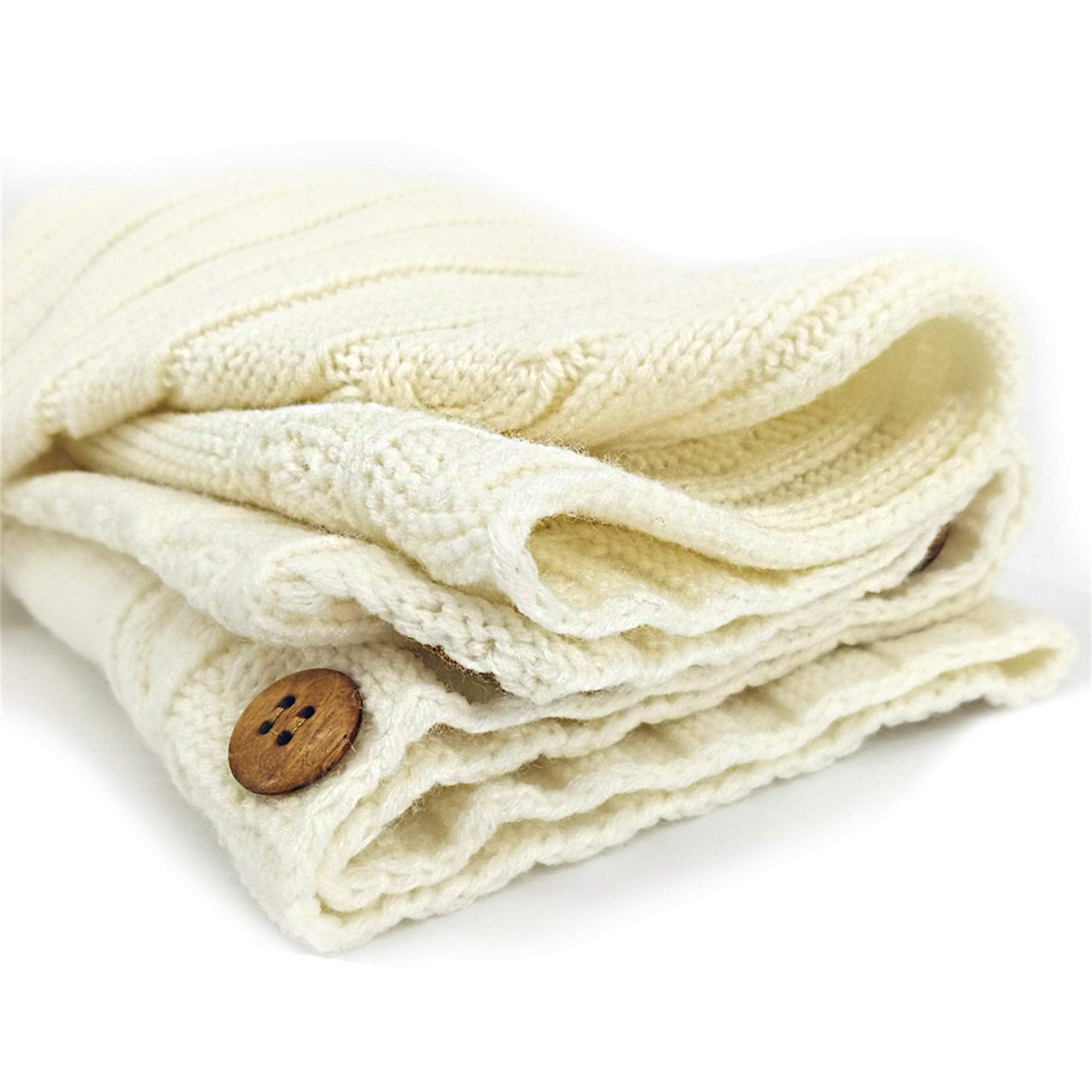 XMWEALTHY knit texture beige fabric highlighting ultra-soft comfort.