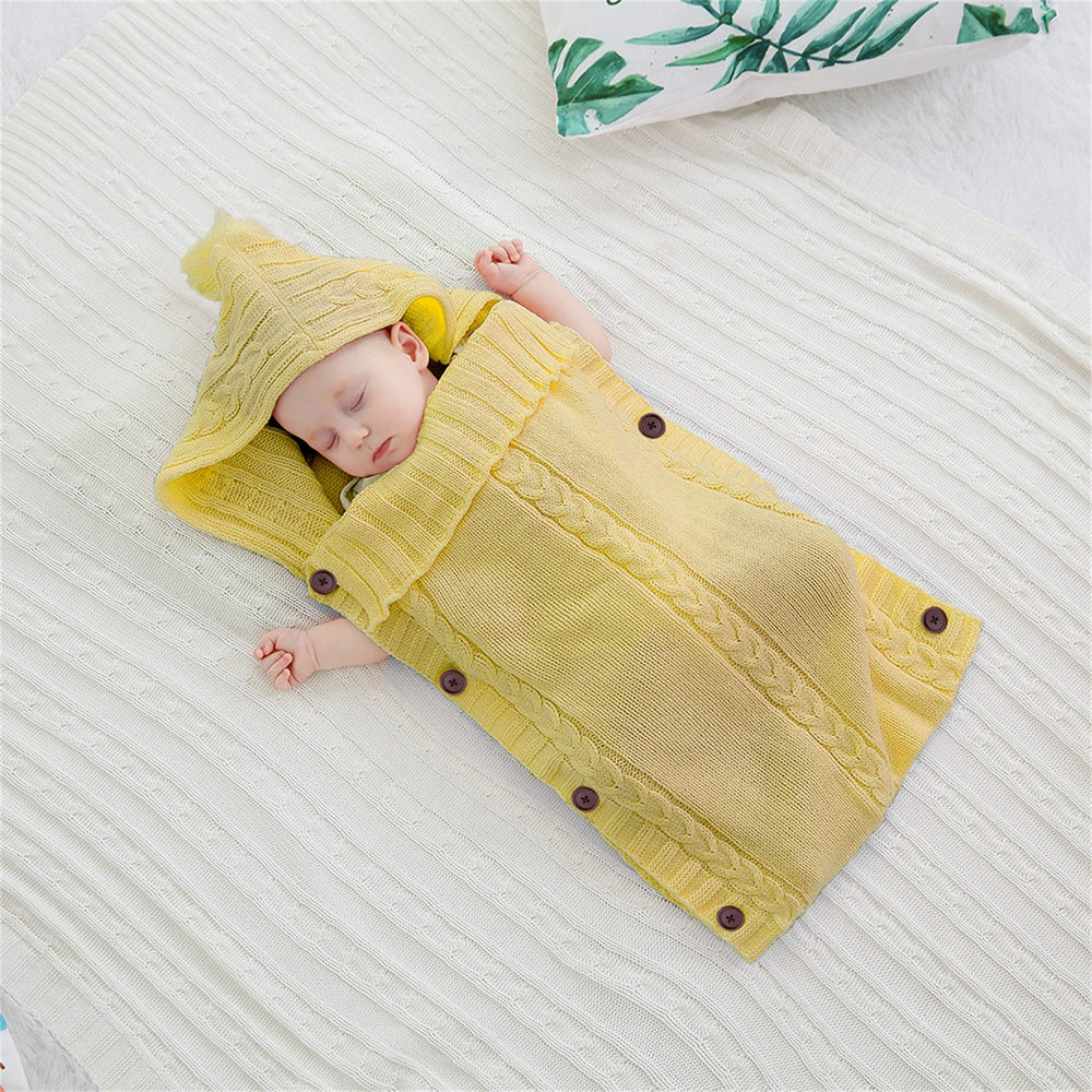 XMWEALTHY turmeric swaddle demonstrates blanket-to-sleeping-bag versatility.