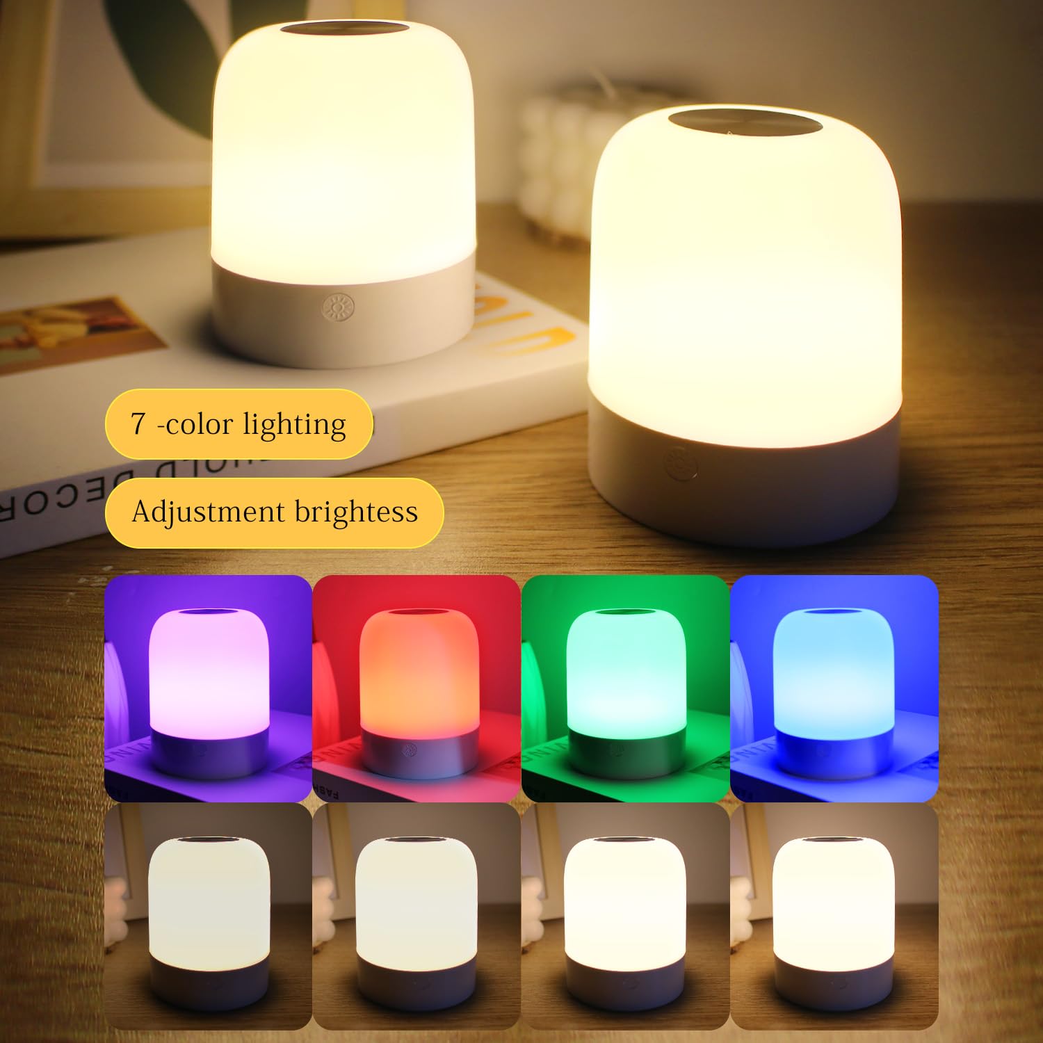XOIDMIVCN night light portable hanging design for easy room to room use