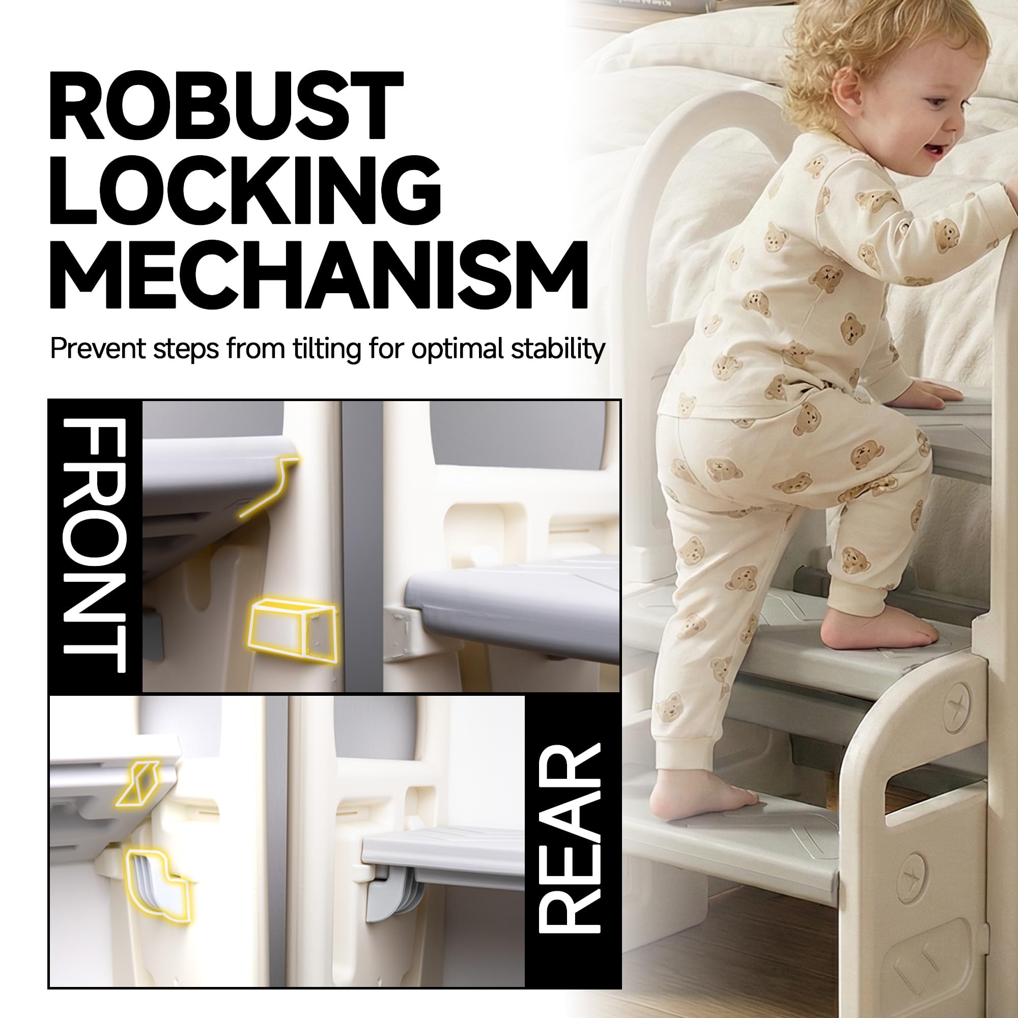 XPECIAL kitchen and bathroom helper stool promotes independence and easy reach