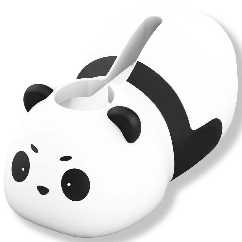 XPECIAL Panda faucet cover front view shows soft silicone safety guard for kids