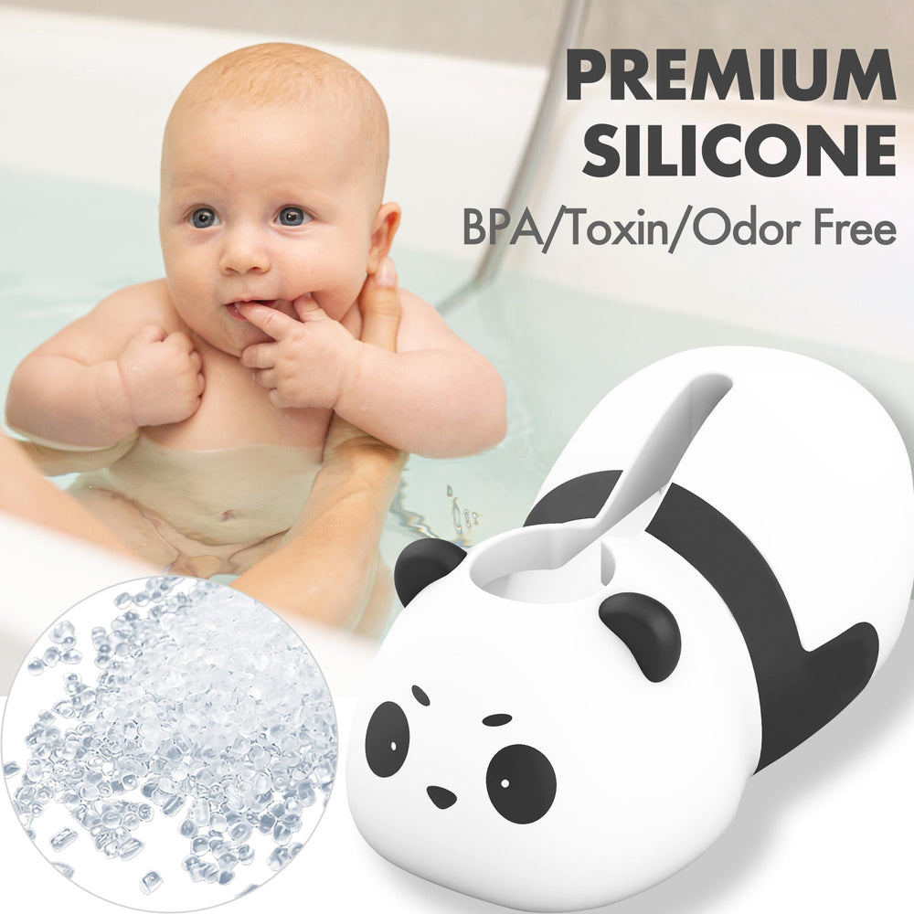 XPECIAL Panda silicone-material close-up emphasizes non-toxic soft texture