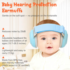 XPIY Baby Ear Muffs compact carry pouch for easy travel