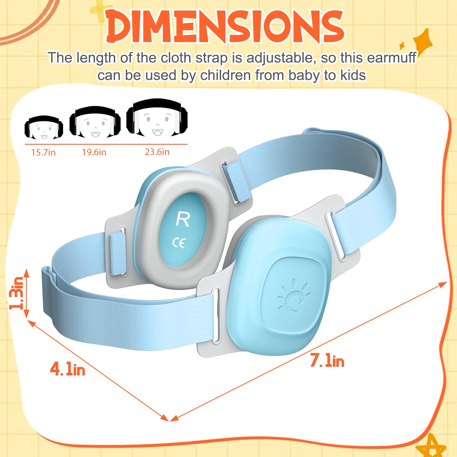 XPIY Baby Ear Muffs weighs 113g, ideal for travel days