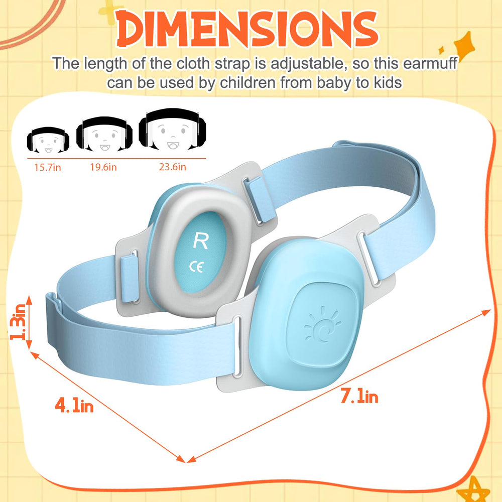 XPIY Baby Ear Muffs weighs 113g, ideal for travel days