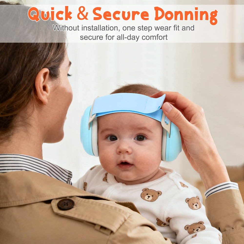 XPIY Baby Ear Muffs travel-ready and pre-assembled for quick use