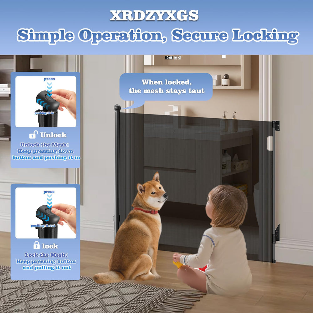 XRDZYXGS bottom rail free design reduces tripping hazards.