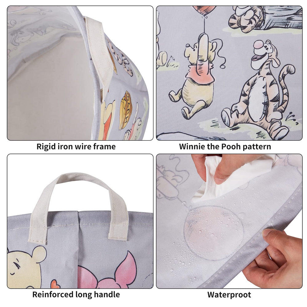 X-SIGA Bear Storage Basket collapsible design saves space in kids rooms.