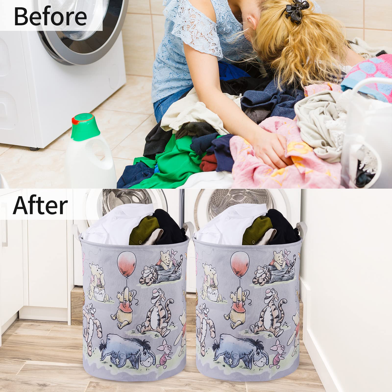 X-SIGA Bear Storage Basket folded flat for compact storage when not in use.