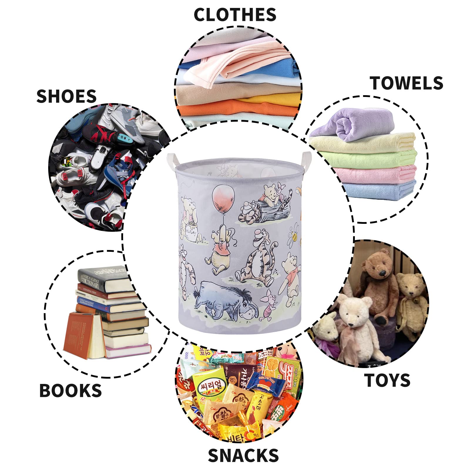 X-SIGA Bear Storage Basket shows a strong mouth ring for easy loading and shape retention.