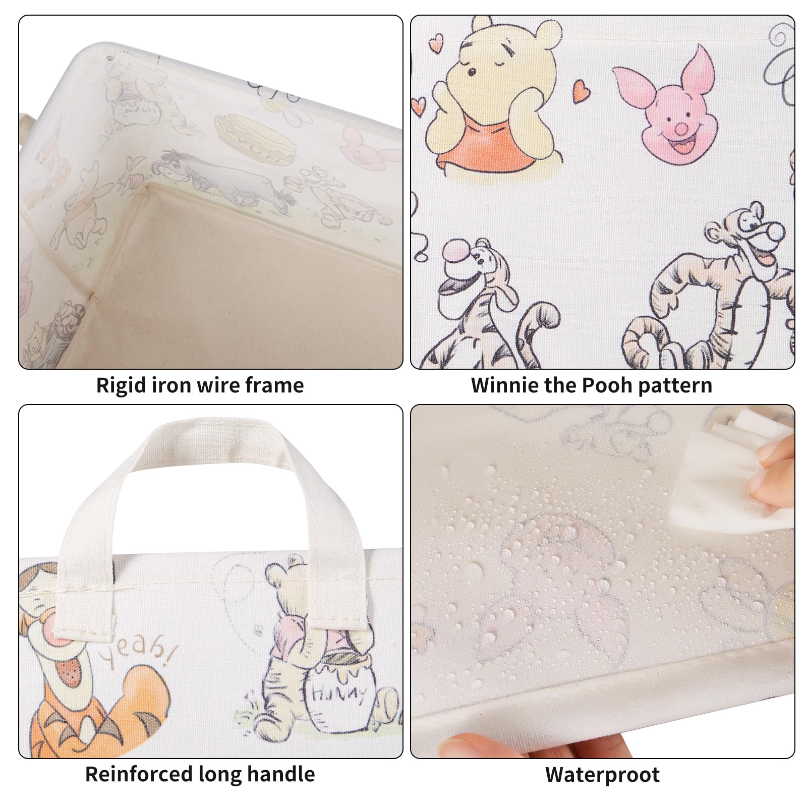X-SIGA Bear Storage Basket in a nursery as a toy bin.