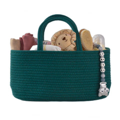XUANGUO diaper caddy on a changing table keeps essentials within easy reach.