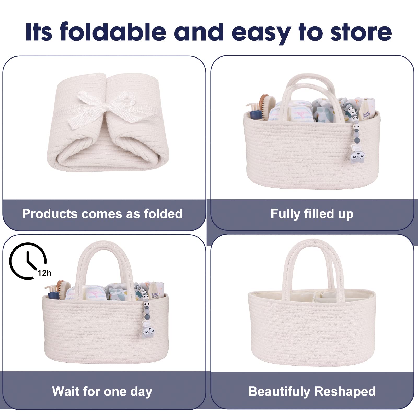 XUANGUO gift idea diaper caddy for newborn essentials.