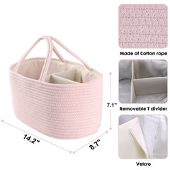 XUANGUO diaper caddy pink handles scene highlighting easy portability