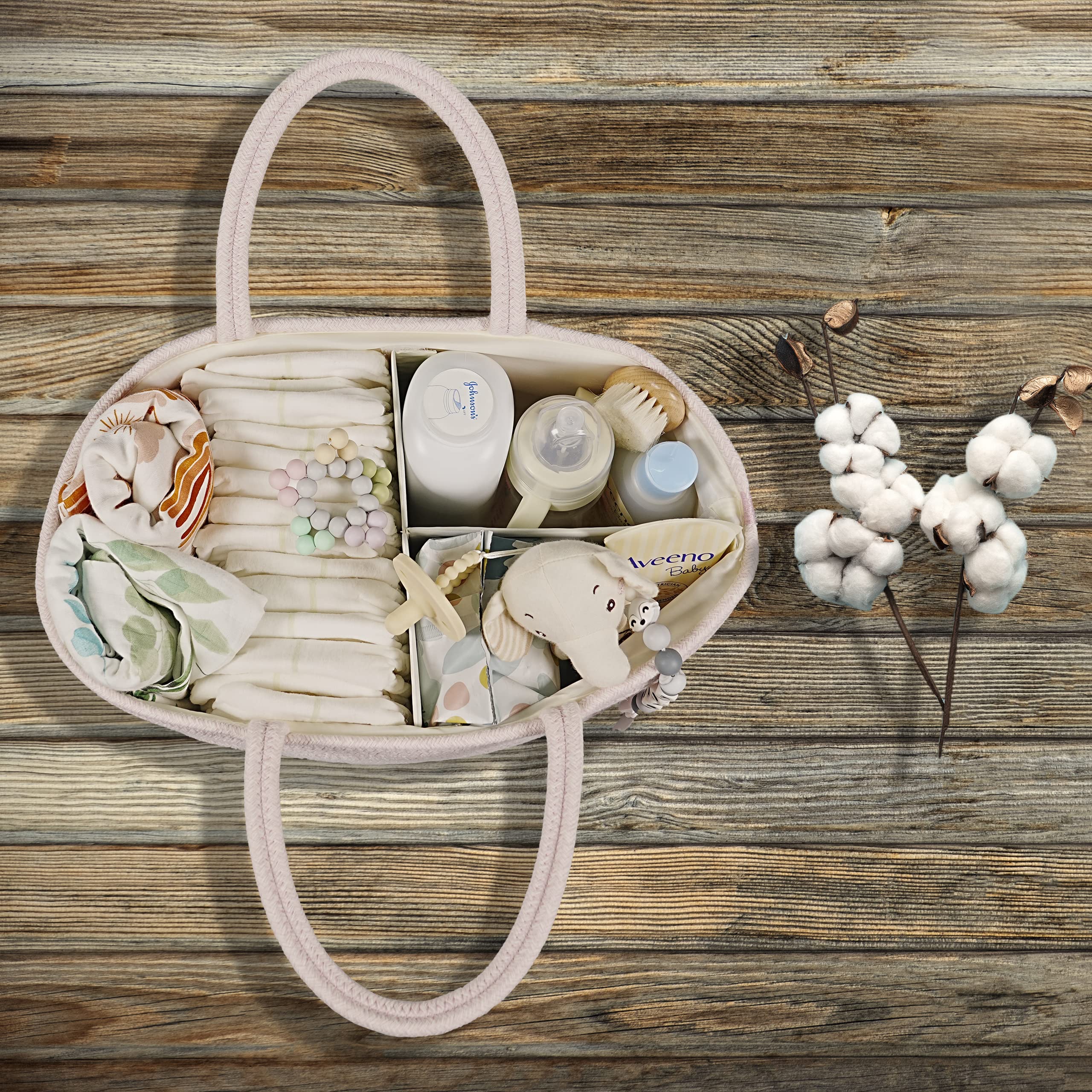 XUANGUO baby gift diaper caddy pink ideal for newborn gift baskets and registries.