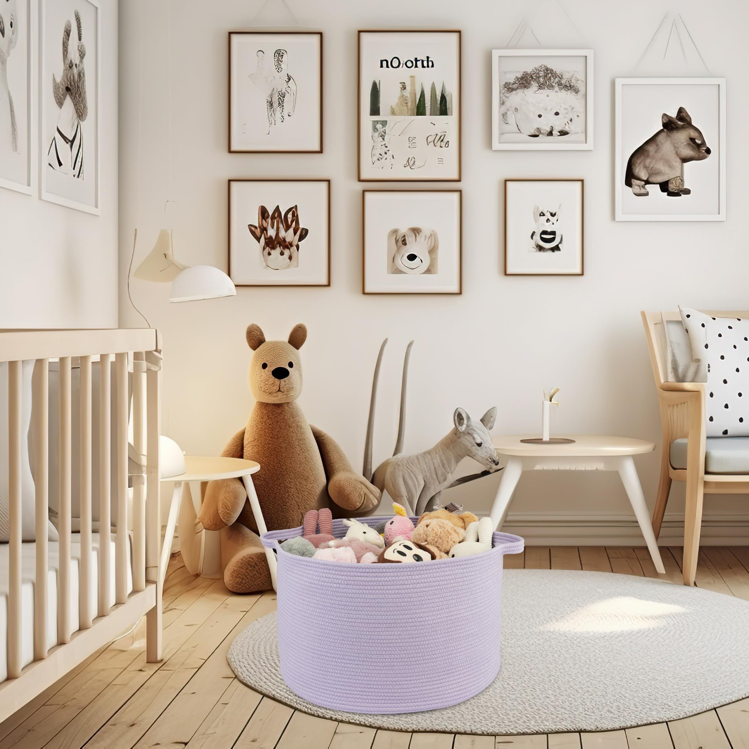 XUANGUO baby toy storage basket helps organize nursery items