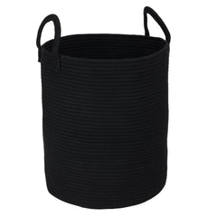 XUANGUO black cotton rope laundry basket close-up texture shows durable storage
