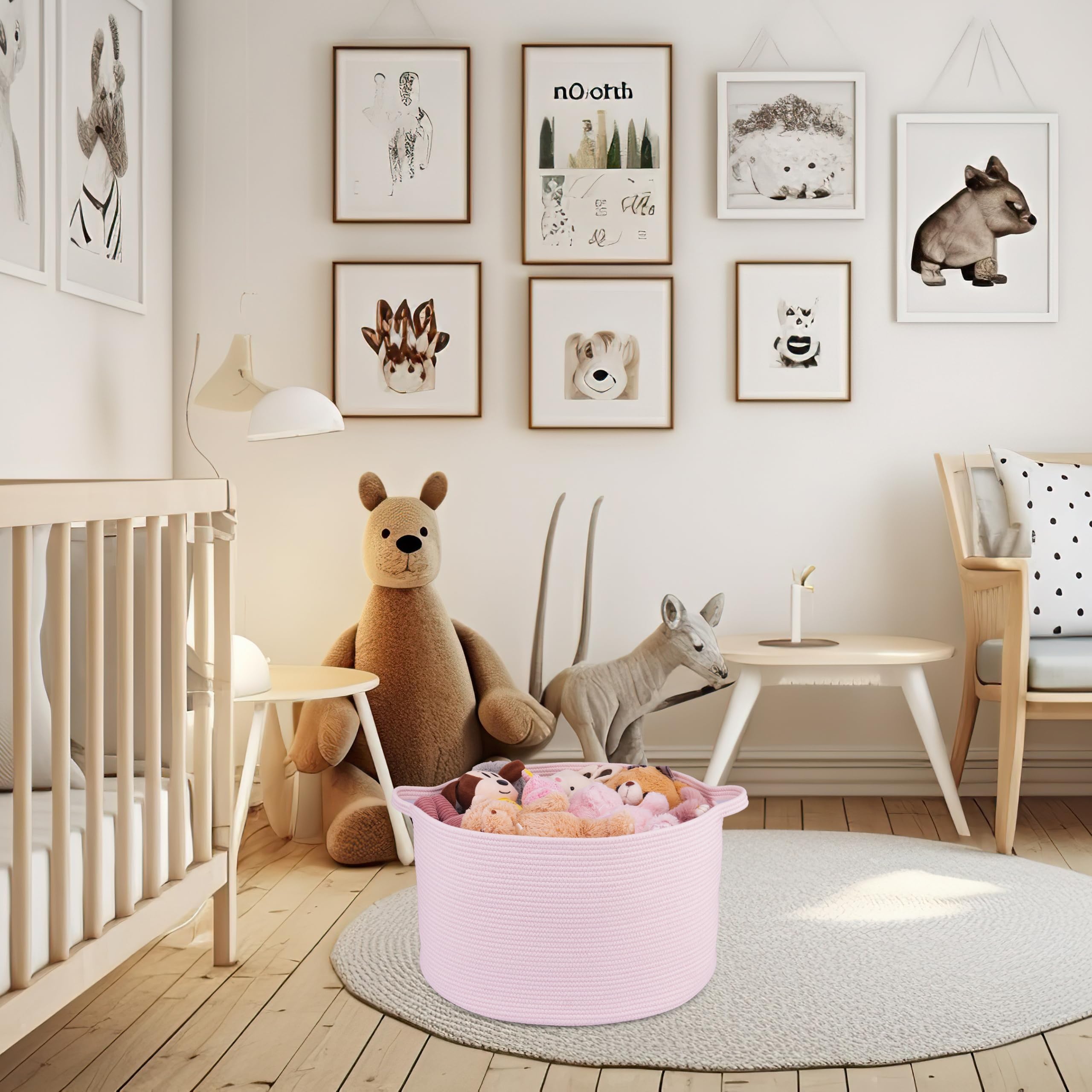 XUANGUO blanket basket reshapes after filling with towels or clothes