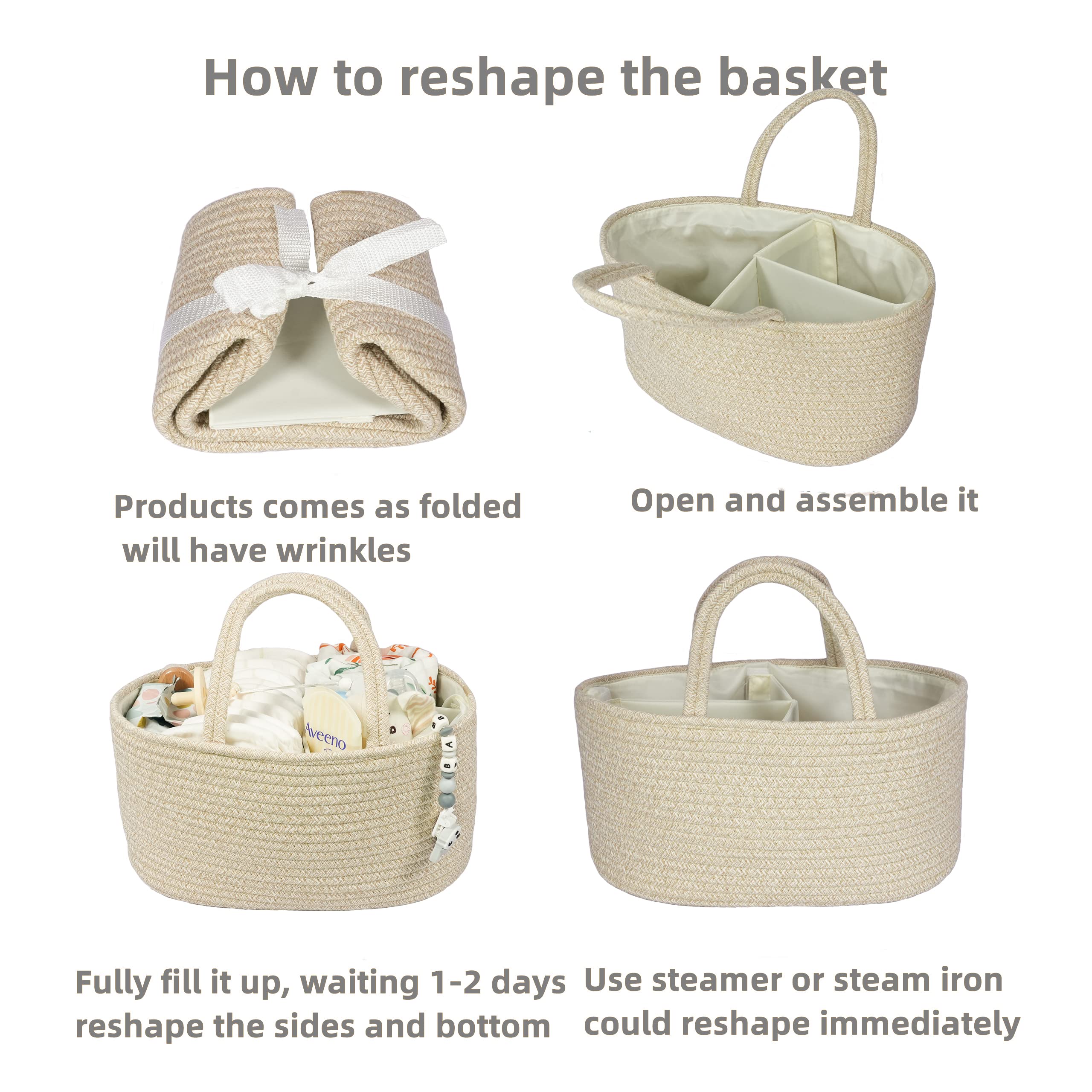 XUANGUO changing table organizer maximizing space and reach during changes