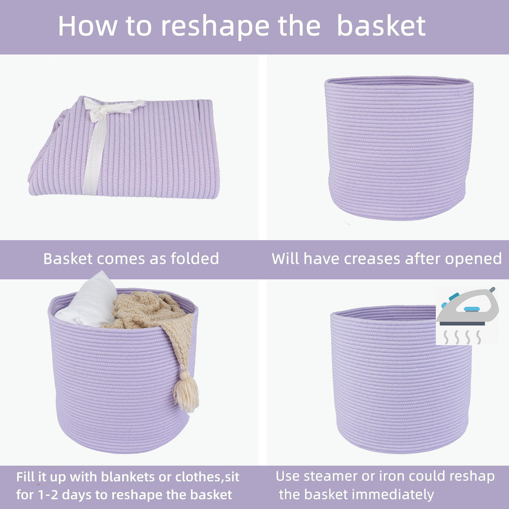 XUANGUO rope basket machine washable for easy care and long-lasting use.