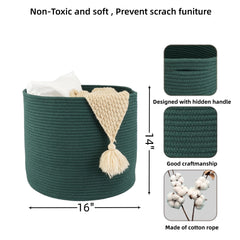 XUANGUO rope basket filled with blankets for baby essentials