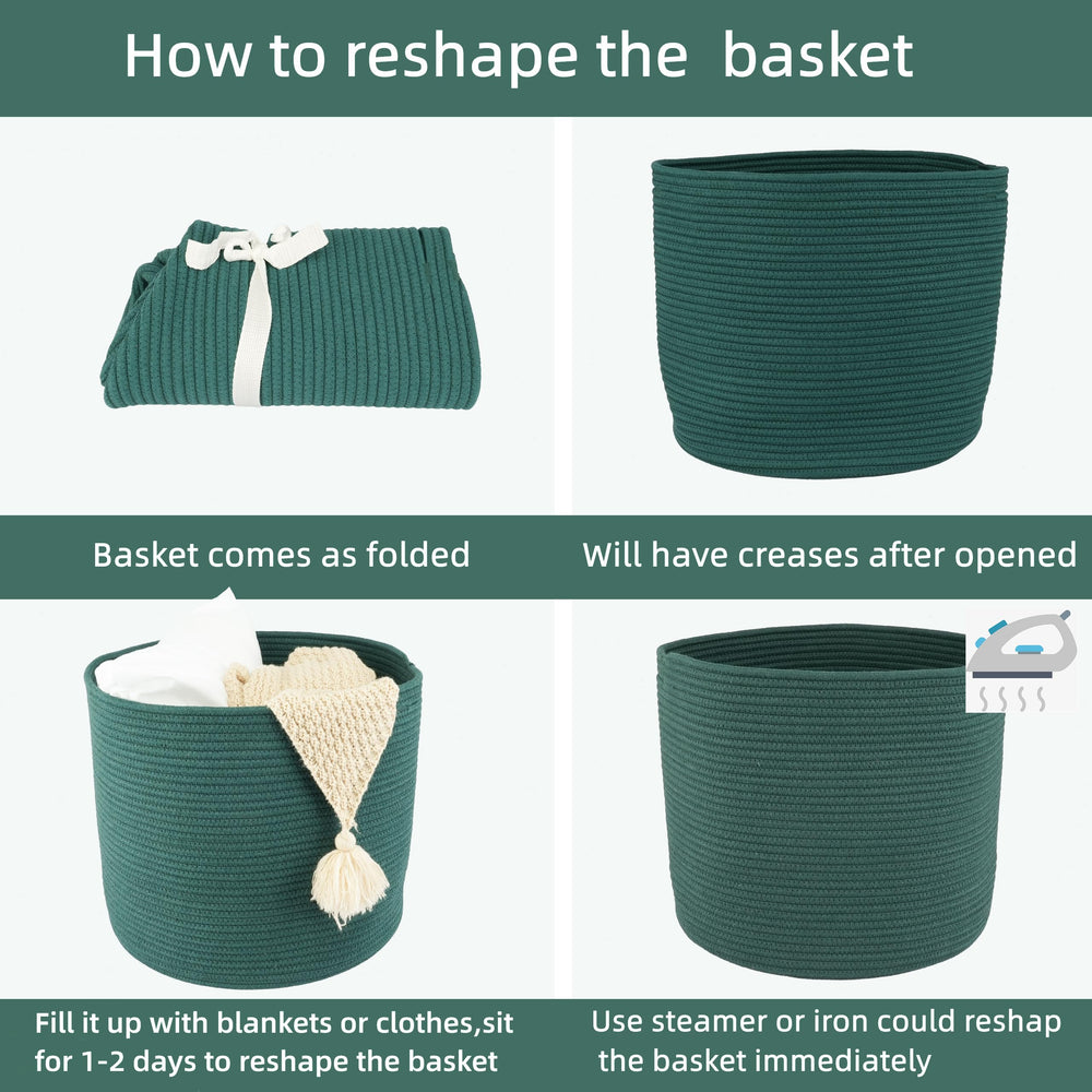 XUANGUO basket is machine washable on delicate cycle