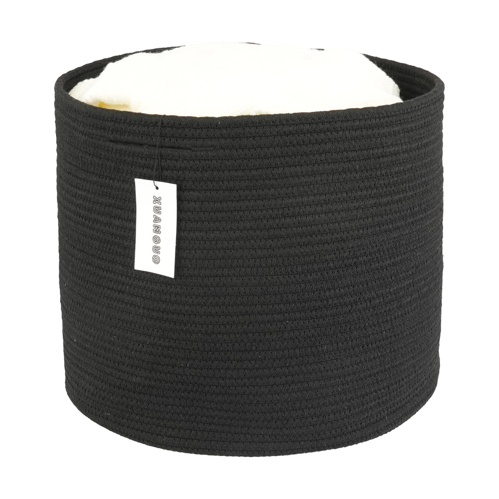 XUANGUO cotton rope basket round 16x14 ideal nursery storage.