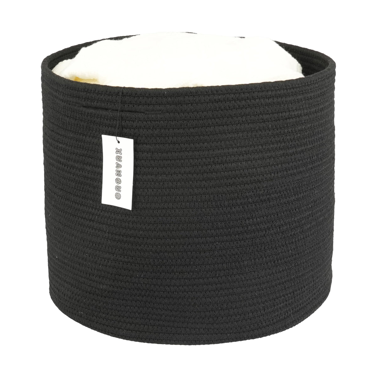 XUANGUO cotton rope basket round 16x14 ideal nursery storage.