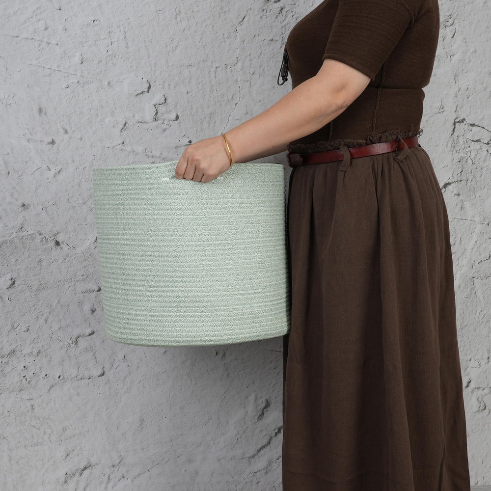 XUANGUO cotton rope basket toy-bin stores kids toys neatly