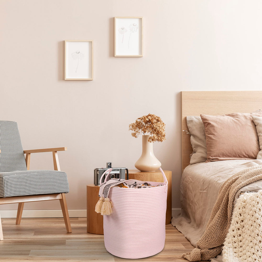 XUANGUO tall rope basket used for towels and bedroom storage