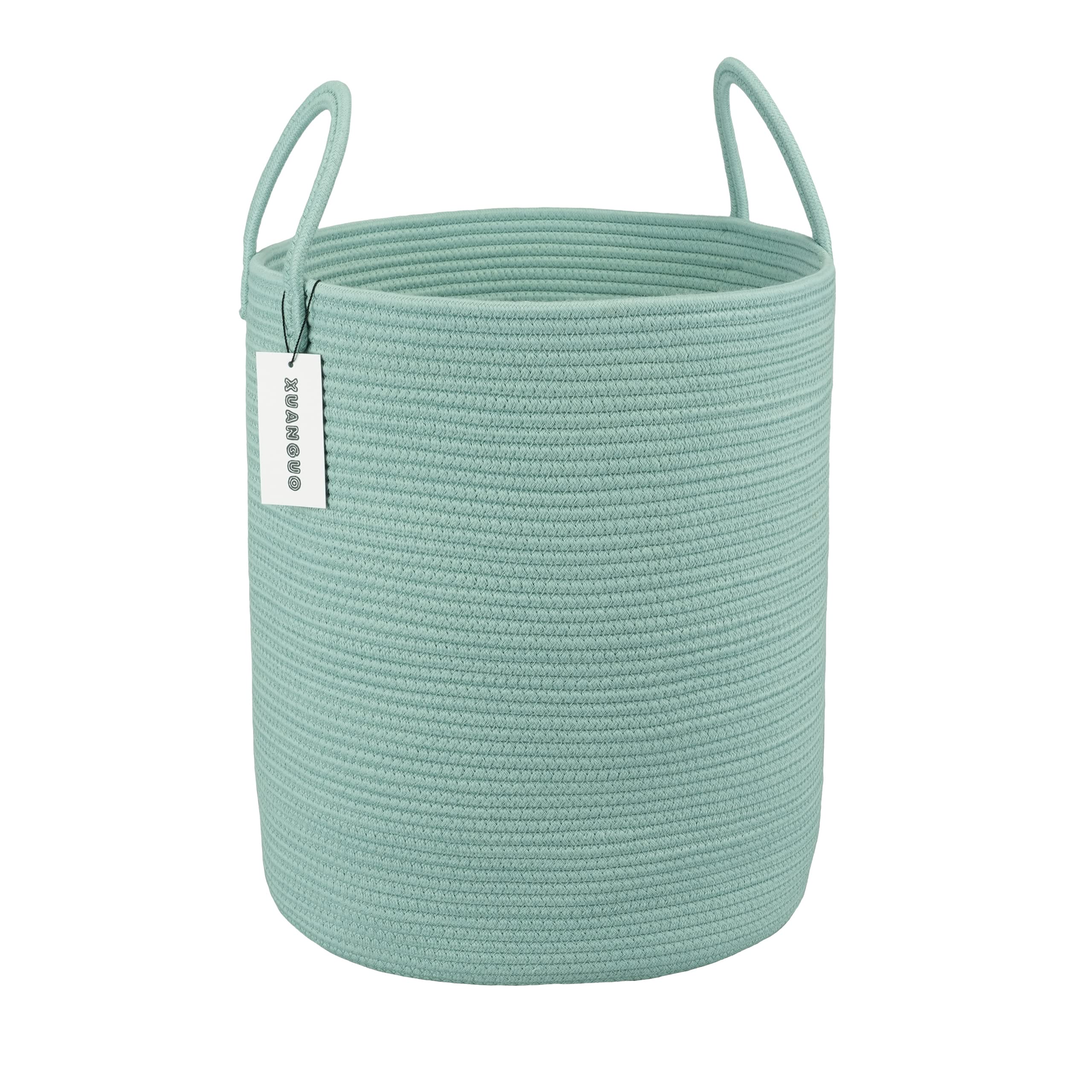 XUANGUO cotton rope laundry basket full view for versatile laundry storage