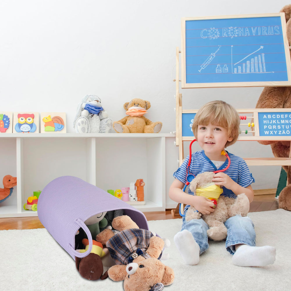 XUANGUO rope basket used as versatile toy storage in kids room