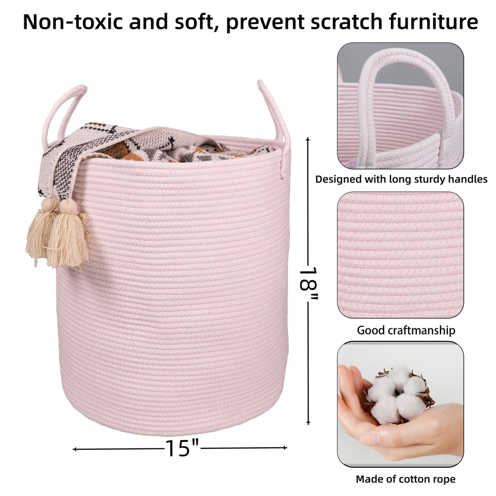 XUANGUO rope basket handles closeup highlighting sturdy transport design