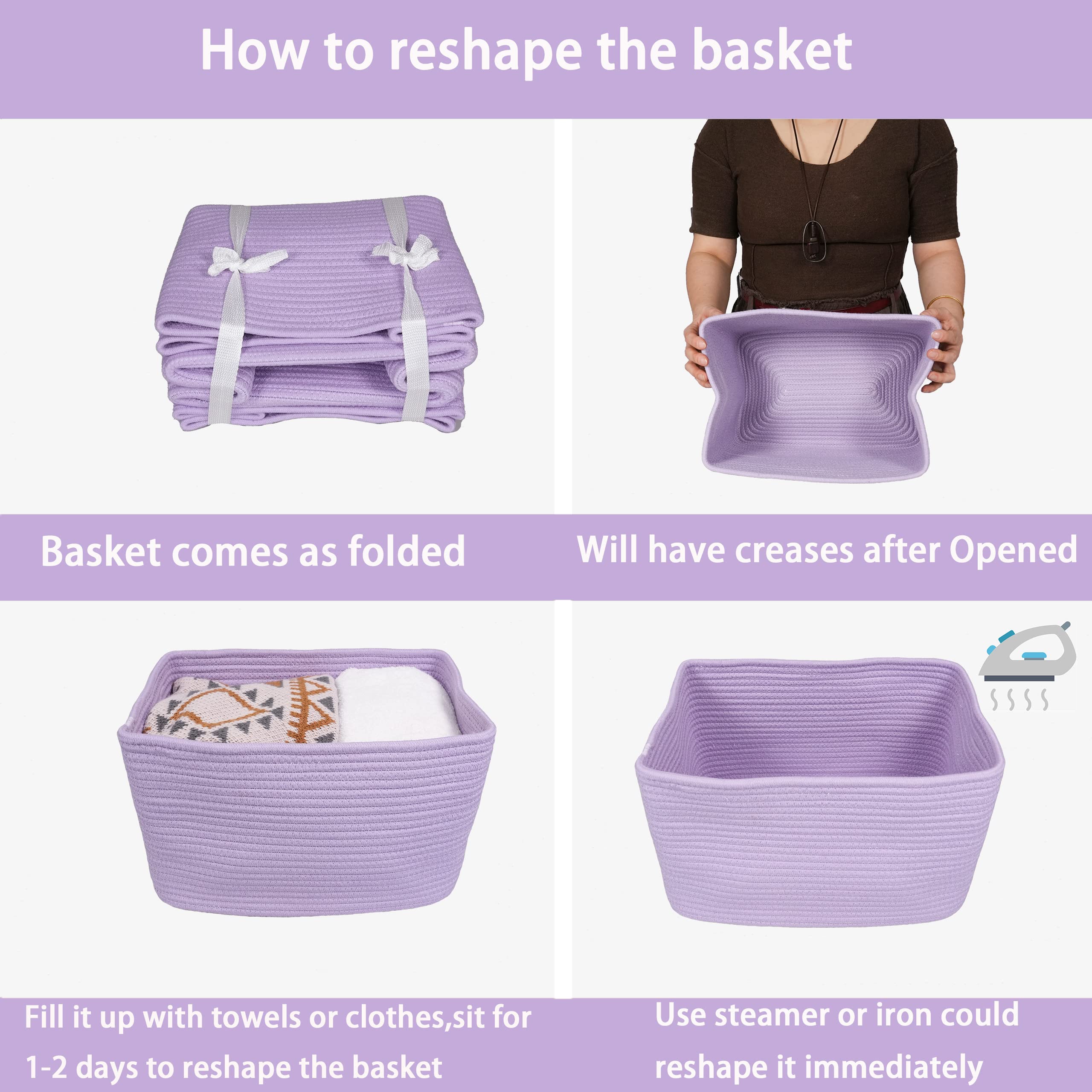XUANGUO versatile nursery basket for clothes or toys.
