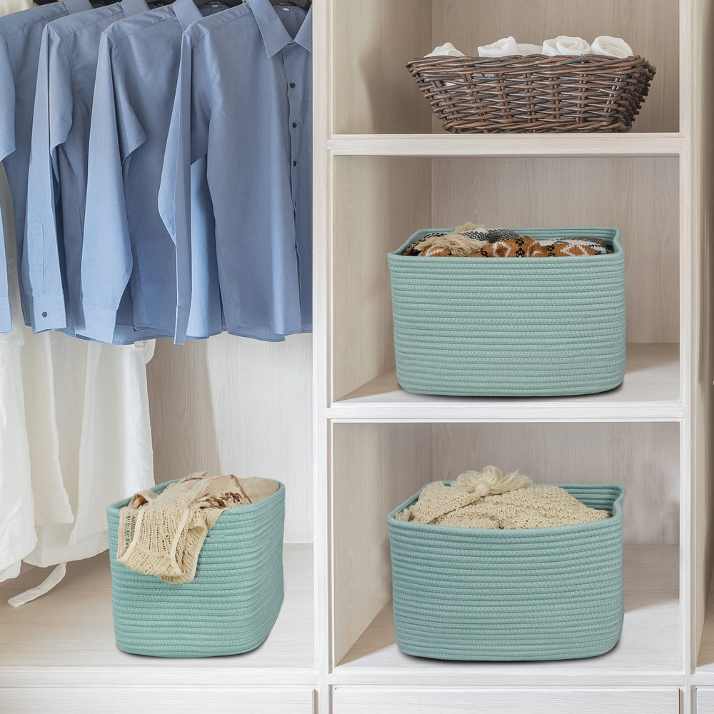 XUANGUO decor basket solid green enhances room aesthetics
