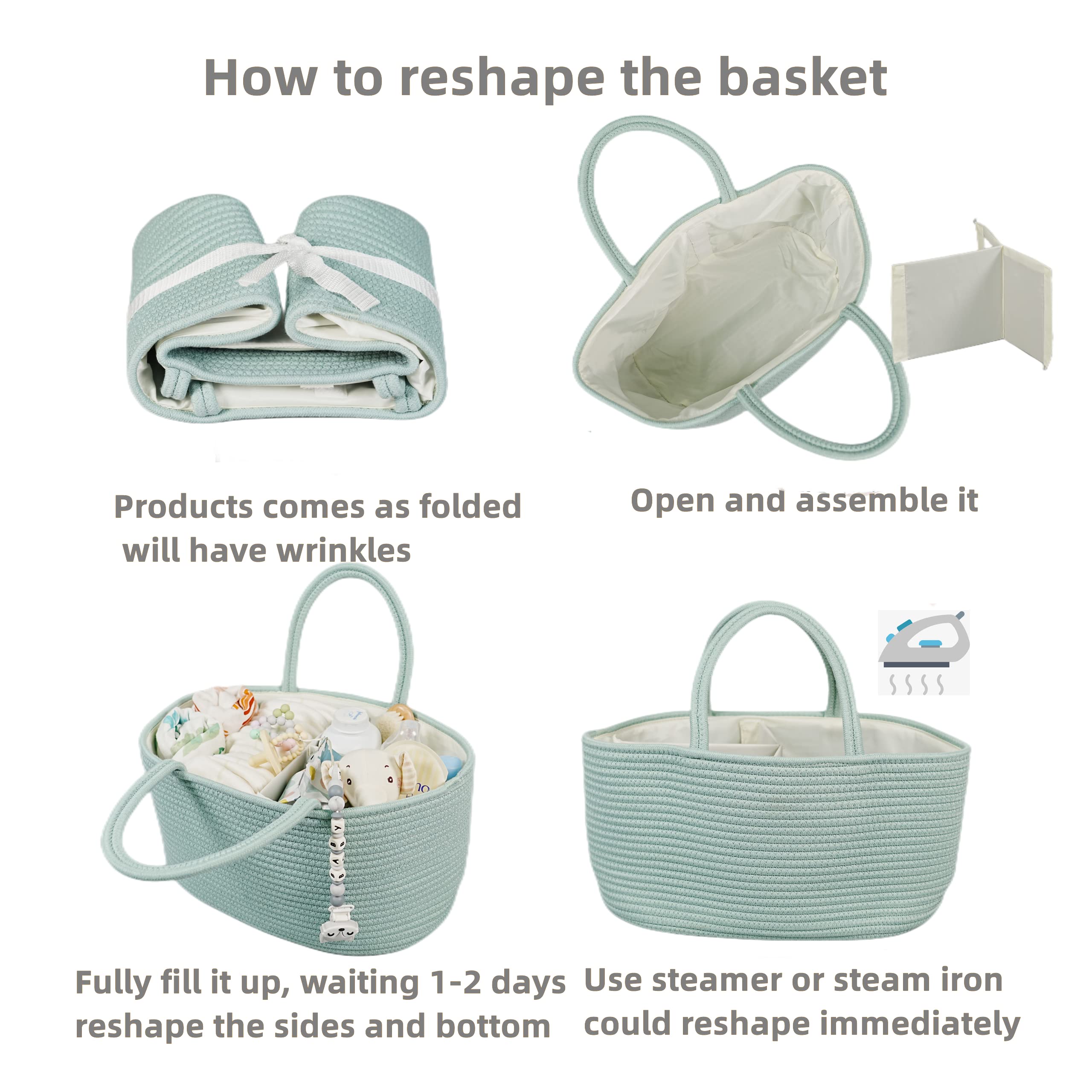 XUANGUO diaper caddy gift-ready presentation suitable for newborn gift baskets
