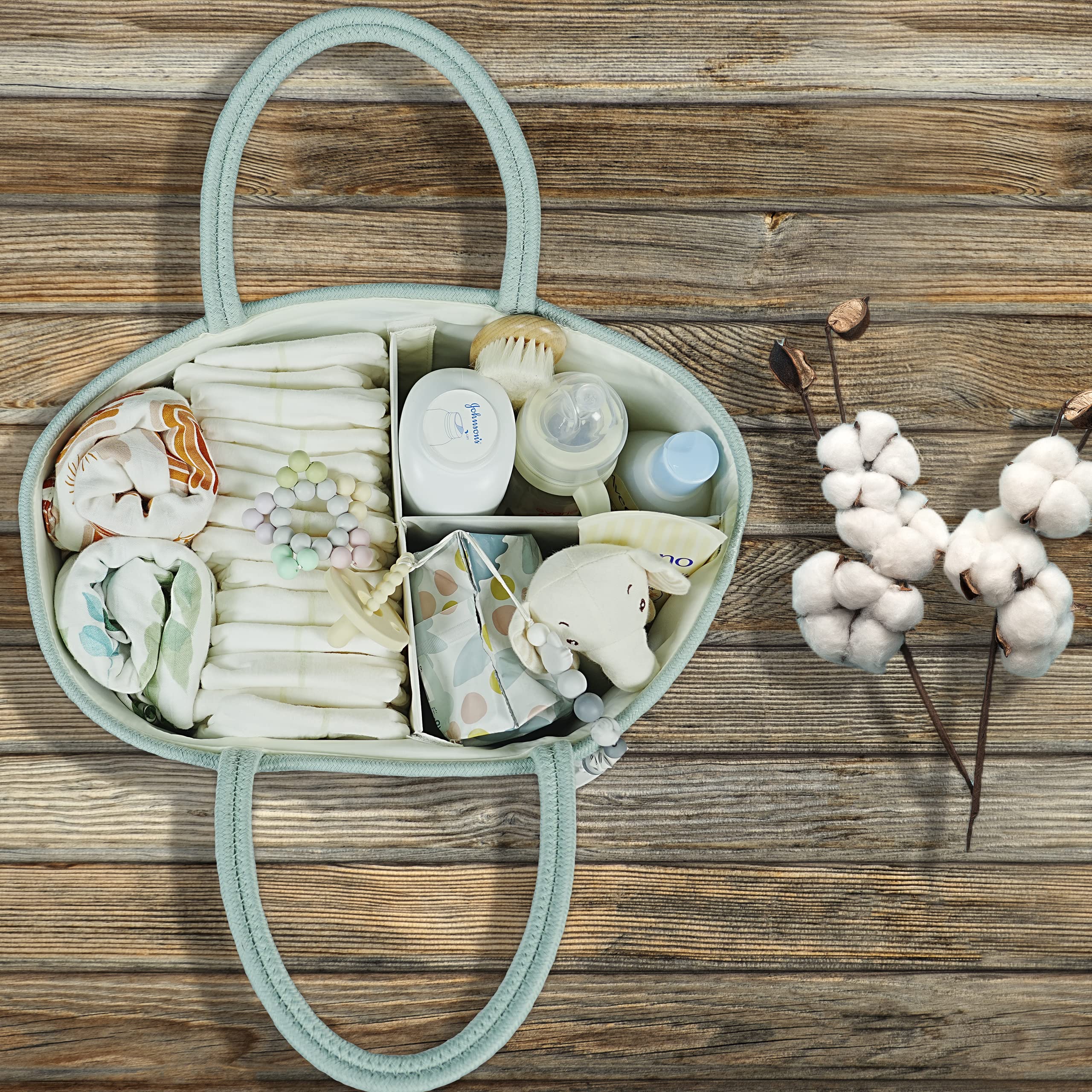 XUANGUO diaper caddy demonstrates multi-use capabilities for car and book storage