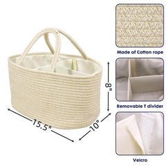 XUANGUO diaper caddy removable dividers allow customizable compartments for quick changes.
