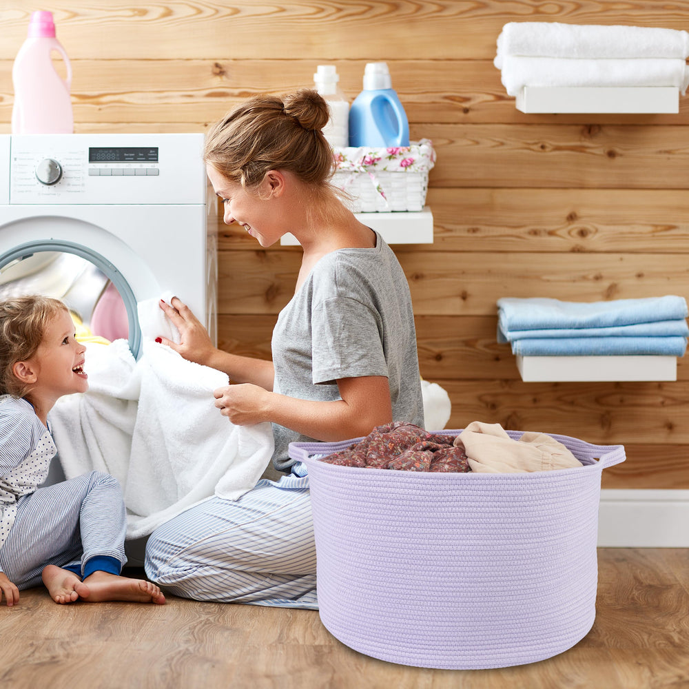 XUANGUO dog toy basket provides safe storage for pet toys