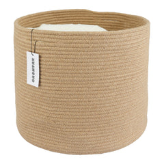 XUANGUO round 16x14 nursery bin in jute rope for tidy baby gear.