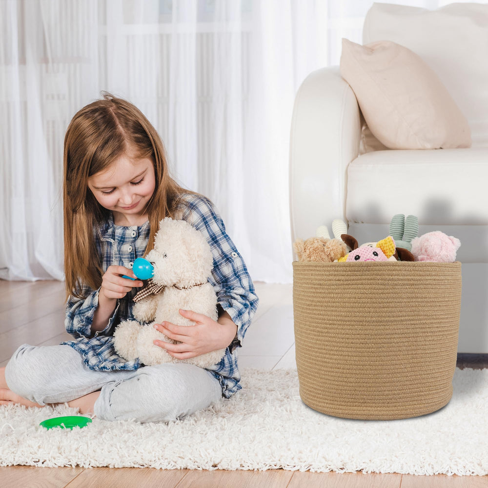 XUANGUO soft cotton rope construction offers safe family-friendly storage.