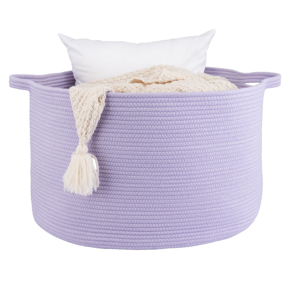 XUANGUO large cotton rope basket ideal for blanket storage in living rooms