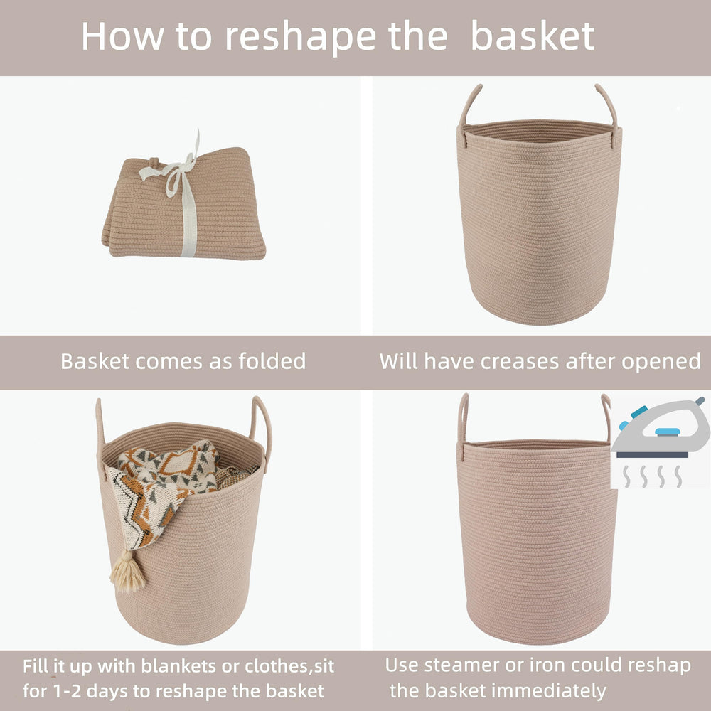 XUANGUO laundry basket care instructions for washing and reshaping