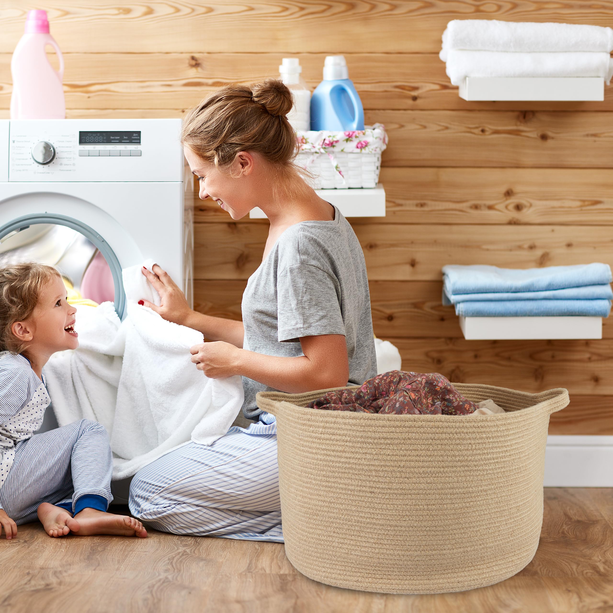 XUANGUO laundry basket reshapes after washing for reuse.