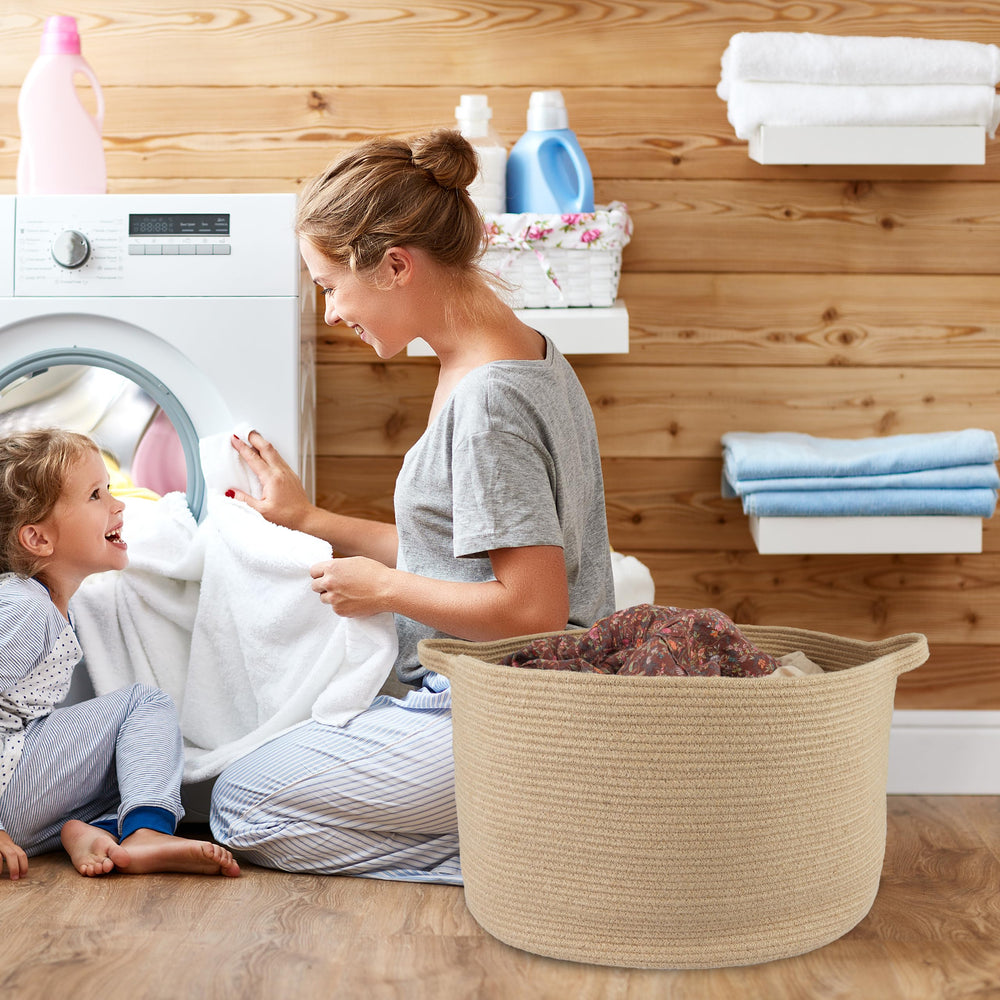 XUANGUO laundry basket reshapes after washing for reuse.