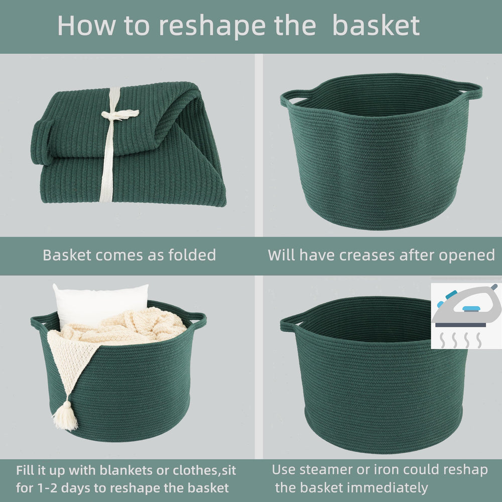 XUANGUO laundry and towels basket offers foldable storage that reshapes after use.