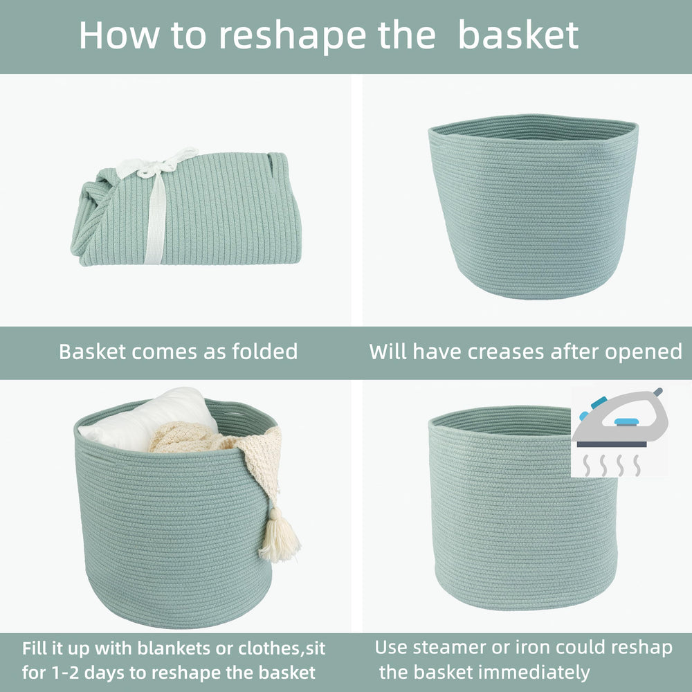 XUANGUO machine-washable rope basket care-friendly