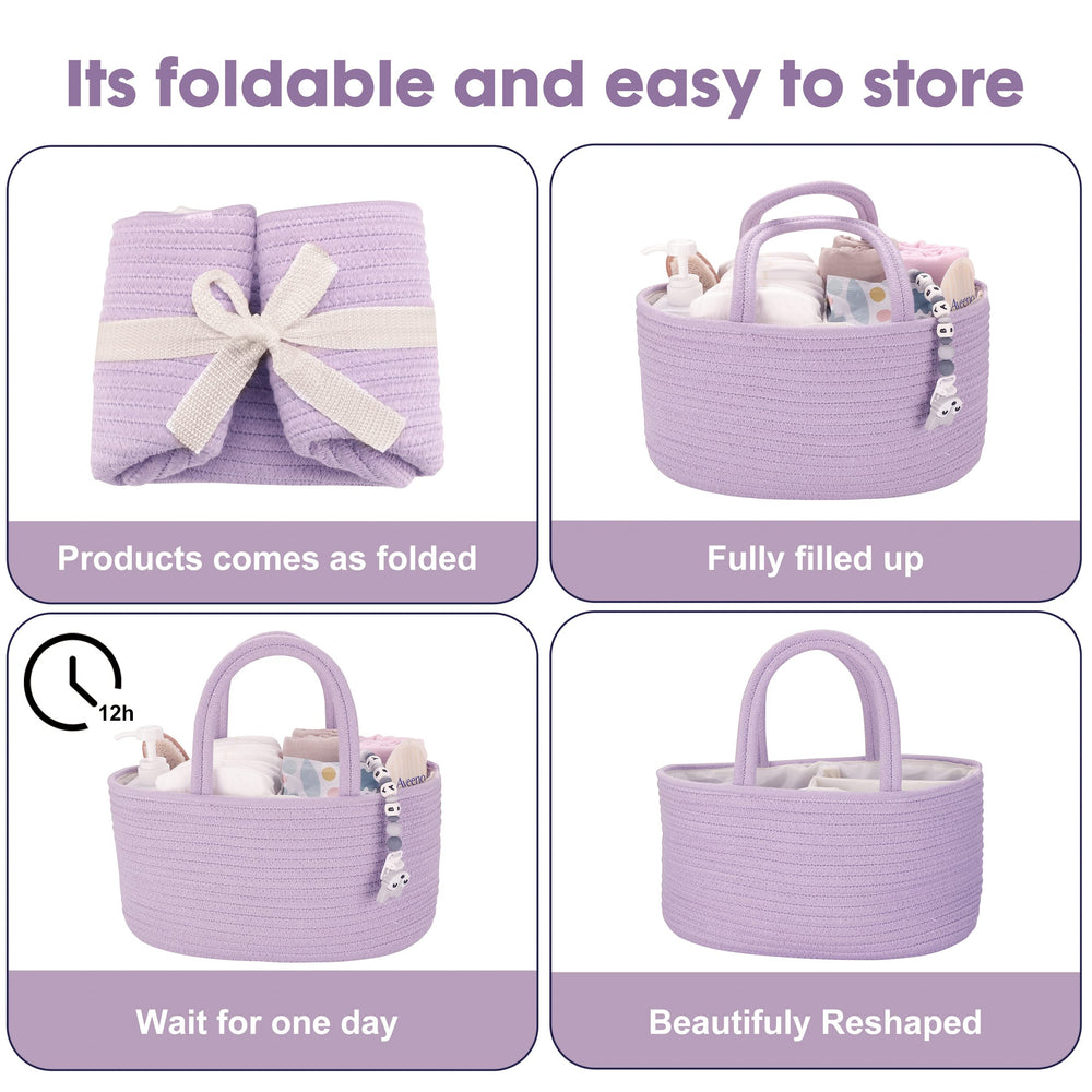 XUANGUO nursery decor purple lavender complements any nursery theme.