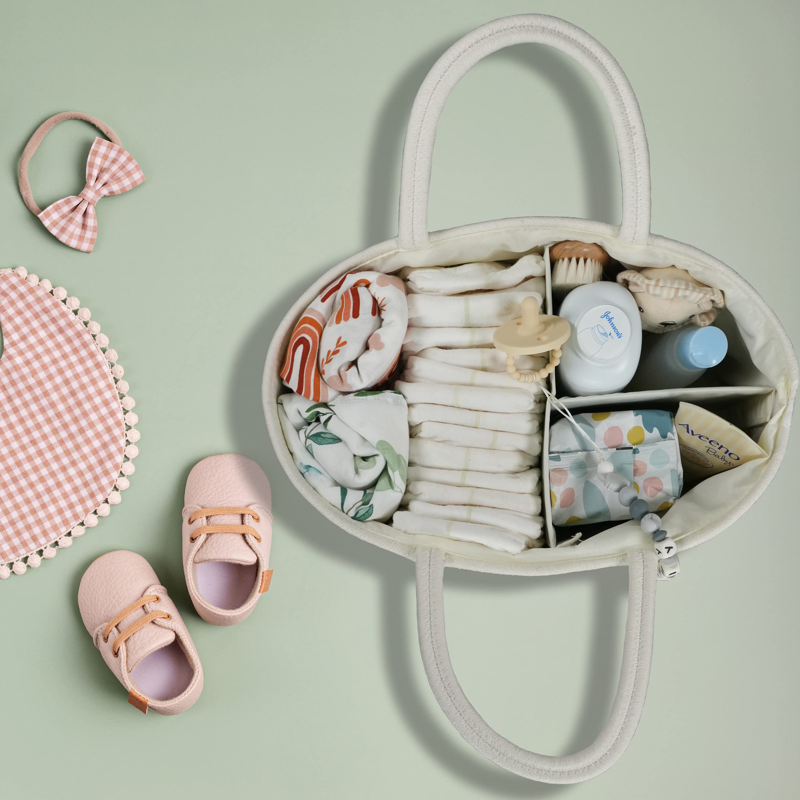 XUANGUO portable baby organizer with handles ready for car trips