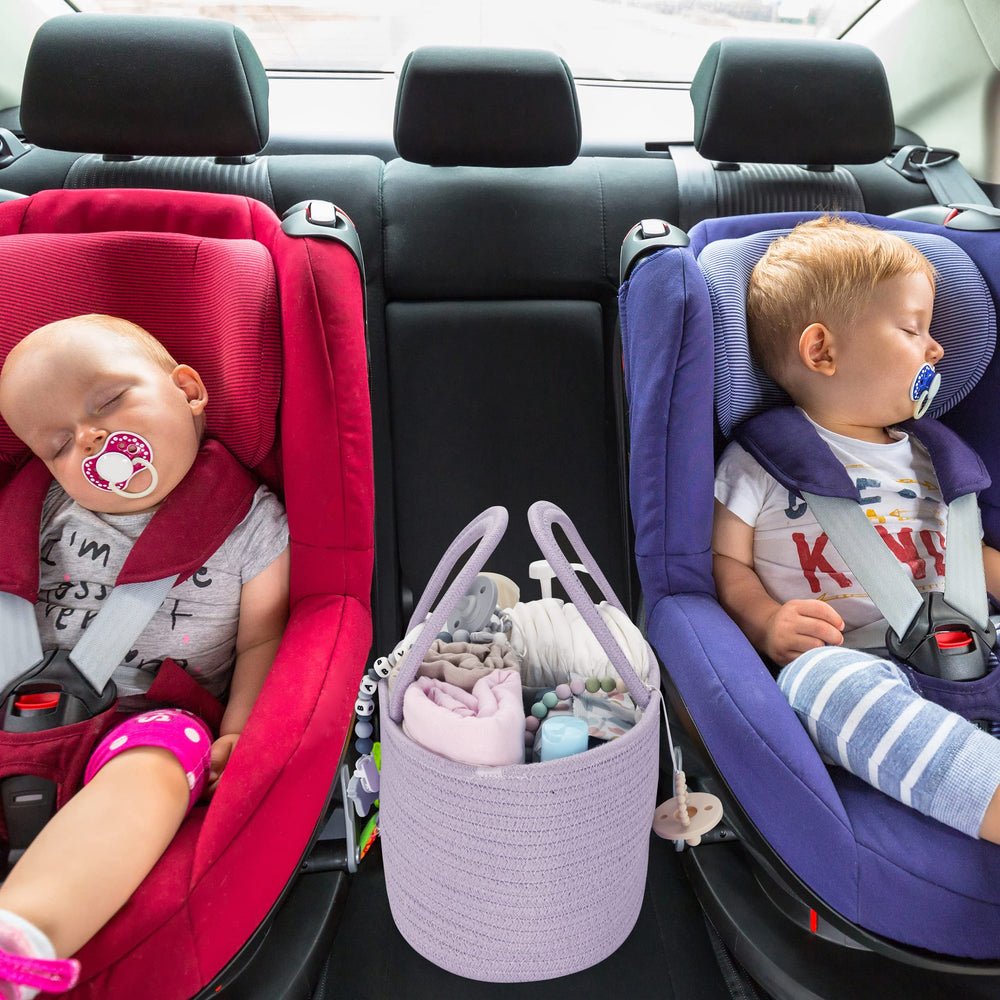 XUANGUO portable diaper basket offers clutter-free diaper changes anywhere.